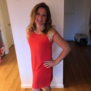 Pixley Zailey Sleeveless Sequin Shoulder Dress